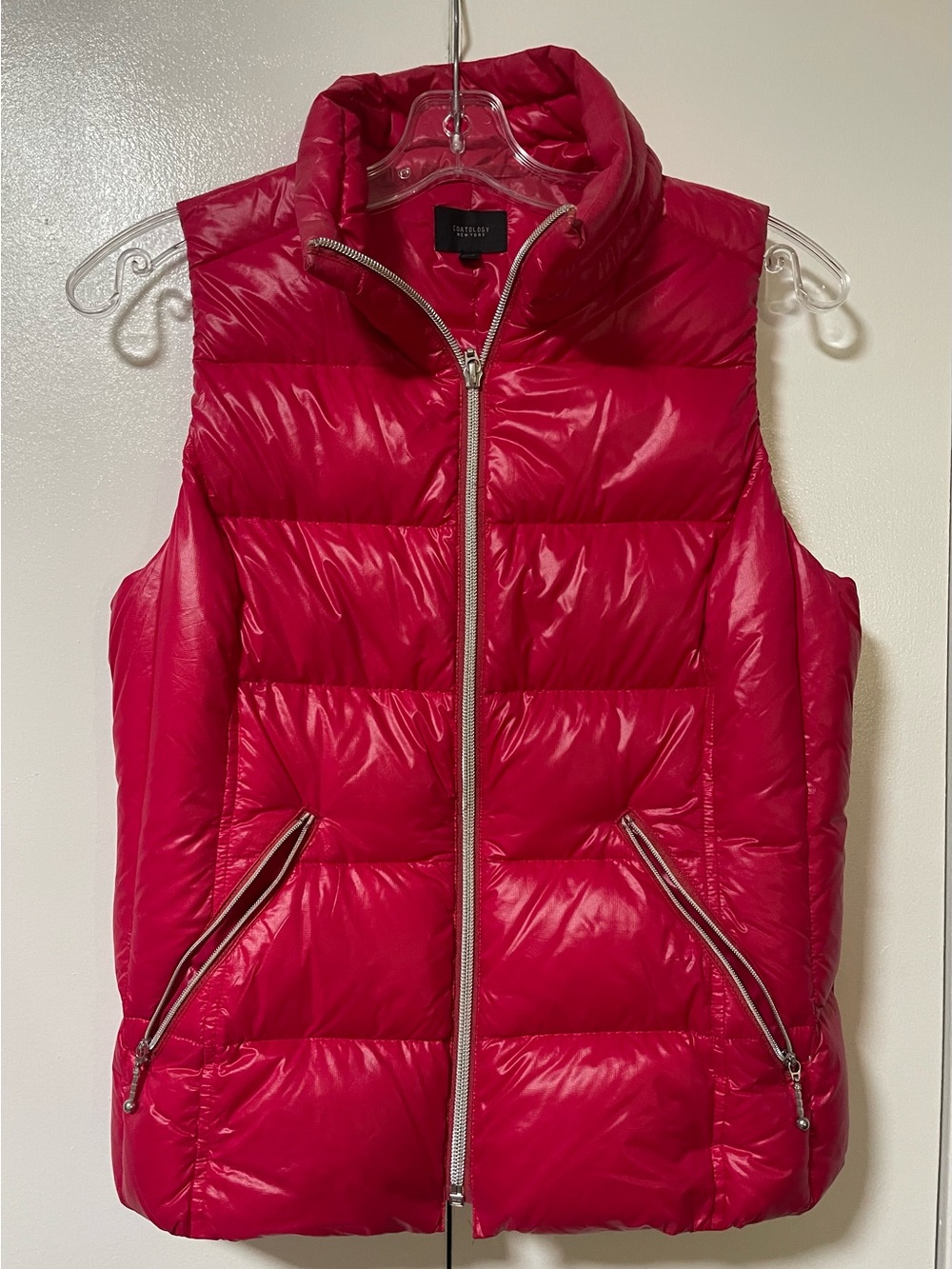 Coatology Magenta Women's Puffer Vest & Puffer Travel Bag